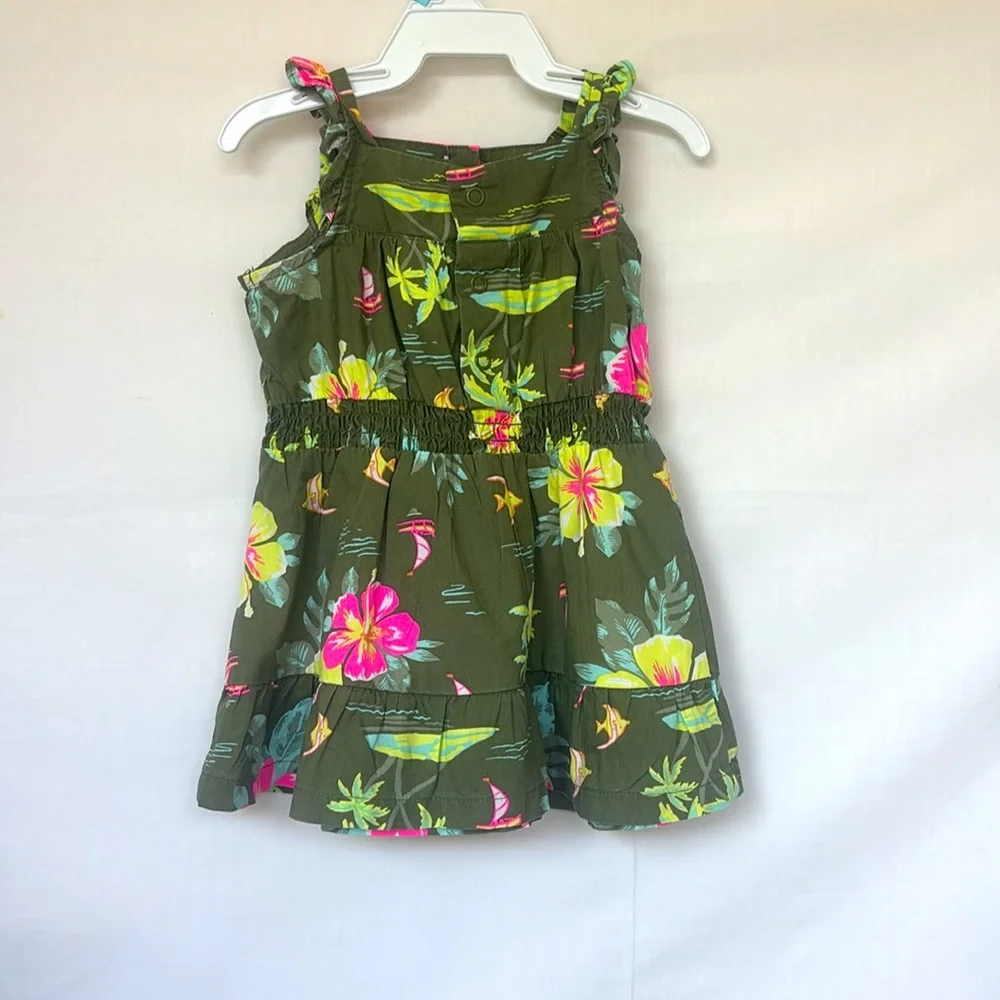 Carter’s | Baby Girl Tropical Floral Dress & Bloomers Set – Summer Outfit
